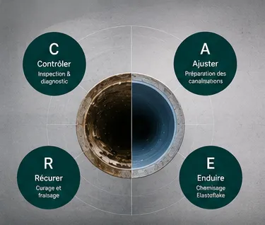 Méthode C.A.R.E. Resiliner pour la réhabilitation de canalisations